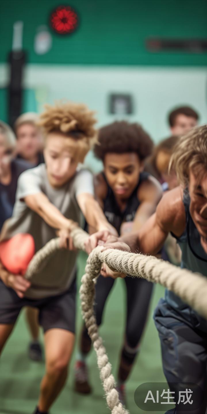 促进肌肉力量和耐力：尤其是拔河等集体绳子游戏，能有